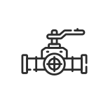 Icon depicting a gas pipe